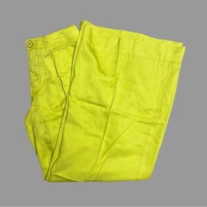 💛 2 💛 NWT Anthro Pants Trousers Wide Leg Bright Low Rise Patch Pockets​